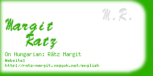 margit ratz business card