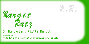margit ratz business card